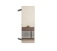 YPAPBHT Armadio con specchio pieghevole nascosto incorporato, guide scorrevoli, design push-pull e telescopico, adatto for armadi.(Rose gold,40 * 100cm)