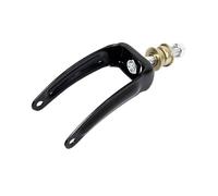 YPAPBHT Forcella Anteriore for Sedia a rotelle Ispessita con Cuscinetti, Ruota Universale Resistente all'Usura, Antiurto e Durevole(Black)