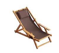 YPAPBHT Poltrona relax originale colorata, sedia pieghevole for il tempo libero da balcone e da interno, comoda sedia a dondolo for la pausa pranzo,(Brown)