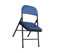 YPAPBHT Sedia pieghevole in PU, sedia con schienale comodo for la casa, sedia da ufficio, riunione e sala da pranzo, non c'è bisogno di stare seduti a lungo(Blue)