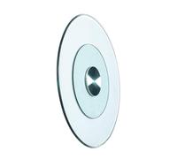 YPAPBHT Tavolo rotondo grande ispessito con piatto girevole in vetro temperato, piano girevole antiscivolo e antideflagrante(70cm)