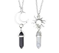 YPBEW 2 Collana Coppia Esagonale e per Donne Gioielli Regalo per Feste Simboleggiano l ' Amore per Collana Esagonale in