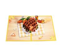 YPBEW 3D per la cartolina d ' auguri della Turchia del Ringraziamento misteriosa per l ' autunno Bambini Festival Regalo festa Cartoline del Ringraziamento