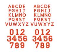 YPBEW 72 toppe ricamate termoadesive a forma di lettere e numeri, resistenti, per vestiti, cappelli, borse, toppe ricamate con lettere e numeri