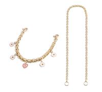 YPBEW Accessorio per borsa con design unico a forma cuore e fragola, decorazione a catena che aggiunge un tocco romanticismo accessorio per borsa