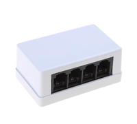 YPBEW Adattatore da rete a splitter telefonico da RJ45 a RJ11 per espandere le linee telefoniche per 4 connessioni telefoniche contemporaneamente