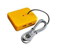 YPBEW Adattatore di ricarica per dispositivi multipli per convertitore di batteria da 18 V con protezioni da corto circuiti Costruzione di durata per processore da viaggio