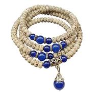 YPBEW Autentico braccialetto con perline preghiera della stella Bodhi per la pratica della meditazione quotidiana e collana perline preghiera buddista a strati alla