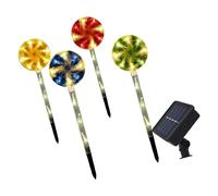 YPBEW Automatico Solare Candy Stick Route Radiances Esterna Abbellimento Pali Cambiamento Colore LED Paesaggio Accento Illuminazione per Yard Colorful LED Garden Pali