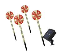 YPBEW Automatico Solare Candy Stick Route Radiances Esterna Abbellimento Pali Cambiamento Colore LED Paesaggio Accento Illuminazione per Yard Colorful LED Garden Pali