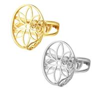 YPBEW Basi per orecchini in ottone personalizzabili portatili per creazione di borchie uniche accessori per la casa decorazione uso quotidiano Set di 2 robuste basi a tazza