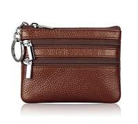 YPBEW Borsa a doppia cerniera Organizzazione Portafoglio Clip Forniture Regalo Unisex Palmare per Donne Uomini Stage Performance Puntelli Regalo Borse di Peluche per le Donne, Marrone, Zipper