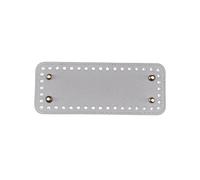 YPBEW Borsa in pelle PU Fondo Shaper rettangolare Bottoms Pad con 44 fori per borse a maglia borse a tracolla borse a tracolla in pelle PU Shaper rettangolo Pad per maglieria, Argento