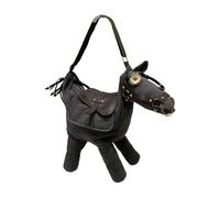 YPBEW Borse a tracolla a forma cavallo Borse a tracolla Western Cow Boy con tracolla regolabile Borsa a tracolla retrò in tela Borsa a tracolla