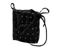 YPBEW Borse a tracolla per donne Ragazze Fiocchi dolci Portamonete Borse a tracolla Borsa a tracolla Piumino trapuntato Regali da viaggio Borse a spalla imbottite Borse da viaggio con fiocco sotto le