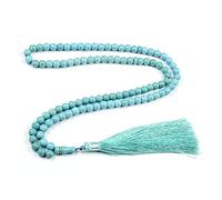 YPBEW Bracciale rosario musulmano 33/99 Braccialetti con corde islamiche con perline turchesi per le donne Regalo unisex Gioielli religiosi Perline preghiera per uomini Rosario per corde