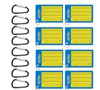 YPBEW Carte per la delle da Golf Resistenti all ' Acqua con moschettone per Grafico dei Range delle Borse, Guida alle distanze delle da Golf