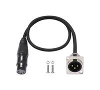 YPBEW Cavo adattatore per montaggio a pannello XLR a 3 pin Cavo OFC a contatto solido per interfacce musicali Sistemi amplificatori Lunghezza 60 cm Connettori per montaggio a pannello