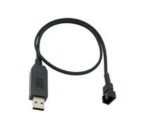 YPBEW Cavo Adattatore per Ventola multiporta da USB a 4 Pin 12V per la Regolazione della Temperatura del Case del Computer