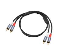 YPBEW Cavo audio professionale 2RCA placcato oro interfacce in PVC modellato spine per sistemi stereo ricevitori set top box
