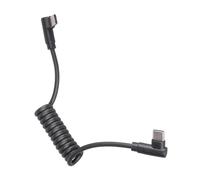 YPBEW Cavo USB C a Spirale I connettori a Forma L da 90 Gradi prevengono i grovigli Ideale per l ' Uso in Ufficio Domestico con telefoni Tablet Cavo Ricarica USB C Twist
