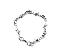 YPBEW Collana unisex rovi, catene spine, regali, collana amicizia, può essere utilizzata come braccialetto per regali creativi per coppie amici, spine punk