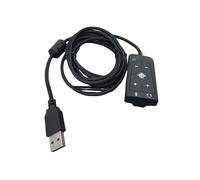 YPBEW Il tuo gioco con l'adattatore USB a jack da 3,5 mm, scheda audio stereo esterna USB per Cloud2 7.1 scheda integrata con surround