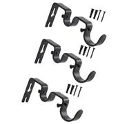 YPBEW La Staffa per Asta barriera Funziona per Pali da 1 e 5 Oltre 8 Pollici Strumenti rifiuto per Installazione Rapida Staffa per Tende