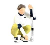 YPBEW Modello del Giocatore Golf in Resina Dipinta a Mano in 1: 64 per Oggetti Scena diorami e Modello del Giocatore Golf per Fotografia