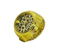 YPBEW Orologio a cerchio Smooth Margay Plan, gioiello inossidabile, regalo per le donne, moderno, semplice, moderno, casual