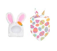 YPBEW Peluche per oche pasquali, sciarpa, cappelli, cappelli, abbigliamento per la decorazione del e le festività natalizie, set peluche per oche pasquali, sciarpa e cappelli per conigli