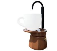 YPBEW Pratica caffettiera in alluminio, capacità 50 ml, macchina da caffè da campeggio essenziale per cucina all ' aperto