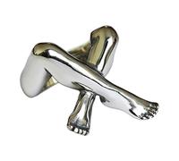 YPBEW Pratico anello di apertura regolabile a forma di gamba, in lega, adatto per espressioni artistiche, stile vintage, regolabile, One Size, come descritto, come descritto