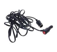 YPBEW Prolunga per Auto con Pulsante on/off Max180W per Caricabatterie da Auto, aspirapolvere, ventole, luci a LED, prolunga