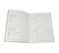 YPBEW Quaderno con copertina morbida 72 pagine Quaderno con righe a quadretti o indisciplinato Quaderno per esercizi da lettura per ufficio scolastico Diario portatile 140x200mm