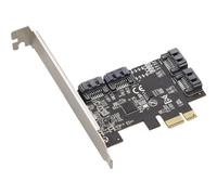 YPBEW Scheda di espansione PCIe Storage 4 Satar 6G Porti per ASSAULT Array Nebbia Privata Organizzare Metallo PCIe Satar Card per NAS