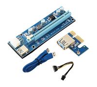 YPBEW Scheda PCIE per ETH Coin Mining Ver009s GPU Extender Cable Kit 16X a 1X 4pin 6PIN 60cm cavo USB3.0