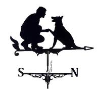 YPBEW Segnavento in ferro con design a forma di cane, adatto per esterni, cupola, padiglioni, guida di direzione, indicatori di direzione per cupola