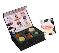 YPBEW Set 6 Cristalli curativi per meditazioni e rilassamento, Pietre dei con Confezione Regalo per bilanciamento energetico e la Pace interiore, Regalo Spirituale per Le Donne