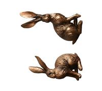 YPBEW Statua in Resina della Creatura dalle Orecchie Lunghe per la Decorazione Domestica, Perfetta Come centrotavola per la tavola Pasqua o Coni Decorativi in Resina Decorativi a Tema Primaverile