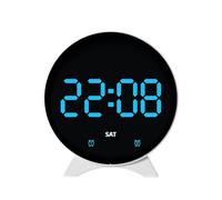 YPBEW Sveglia Digitale silenziosa Regolazione Automatica della Luce Calendario Visualizzazione della Temperatura Home Deck Orologio da scrivania virtuale