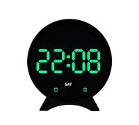 YPBEW Sveglia Digitale silenziosa Regolazione Automatica della Luce Calendario Visualizzazione della Temperatura Home Deck Orologio da scrivania virtuale