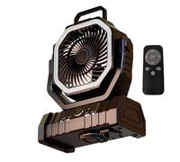 YPBEW Ventilatore da Campeggio con velocità Regolabile Ventilatore da Appendere alla Tenda con Luce a LED Batteria Lunga 10W 20000mah per Luce da Campeggio e da Viaggio