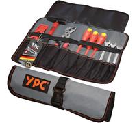 YPC VarioRoll L - 45 x 32 cm, 10 scomparti e 4 passanti di sostegno, borsa per attrezzi, borsa per attrezzi, cacciavite e chiavi combinate vuote
