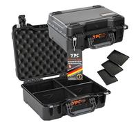 YPC Xplorer Case M - 40 cm x 33 cm x 16,5 cm custodia rigida per esterni, custodia per fotocamera, custodia rigida, custodia per drone, cassetta degli attrezzi vuota, impilabile, Nero , valigetta