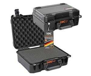 YPC Xplorer Case M - 40 cm x 33 cm x 16,5 cm custodia rigida per esterni, custodia per fotocamera, custodia rigida, custodia per drone, cassetta degli attrezzi vuota, impilabile