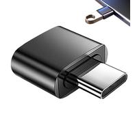 Ype C Converter, adattatore portatile multifunzionale Lightweight, Compact Travel Accessory with Good Heat Dissipation, High-Speed Transfer for Phones, Tablet, Laptops, Black, White