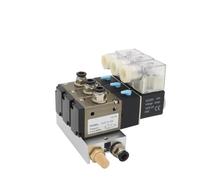 YPEZASDLW 1PCS 3V310-10-NC normalmente chiuso elettrovalvola blocco con accessori silenziatore base collettore DC12v 24v AC110v 220v 3 porte (AC220V 10mm raccordi, 3 stazioni)