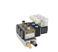 YPEZASDLW 1PCS 3V310-10-NC normalmente chiuso elettrovalvola blocco con accessori silenziatore base collettore DC12v 24v AC110v 220v 3 porte (AC110V raccordi 6mm, 3 stazioni)