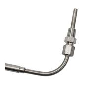 YPEZASDLW Sensore di Temperatura dei Gas di Scarico del Motore EGT Tipo 1200 °CK Sonda in Acciaio Inossidabile Tubo termocoppia Filettatura Gomito 1/8'' NPT